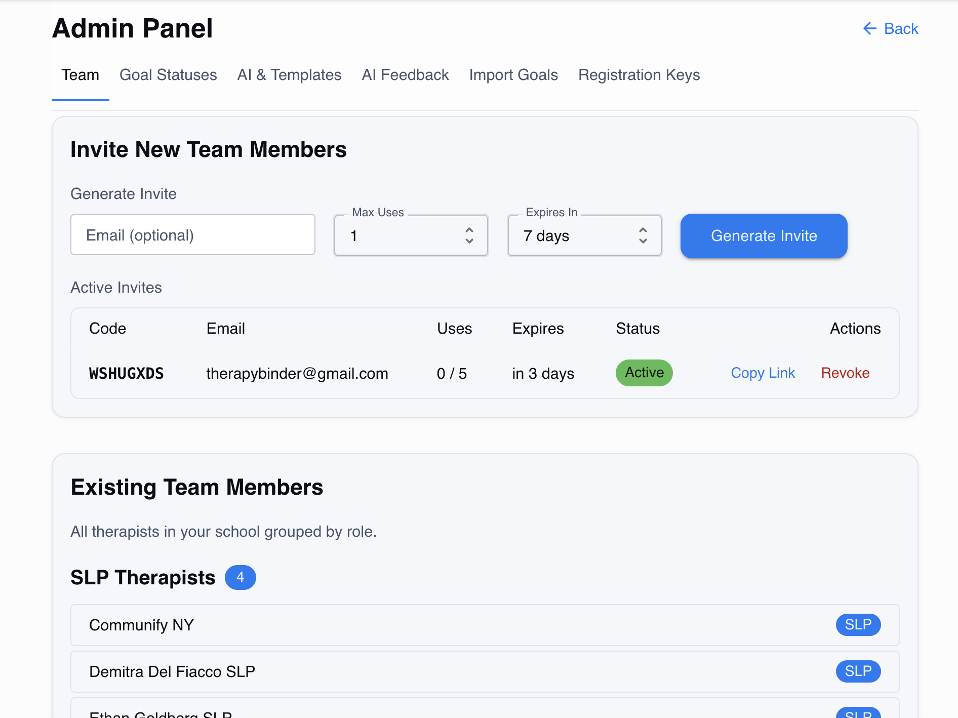 Navigating the Admin Panel
